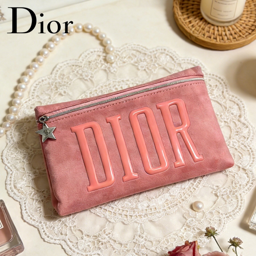 Luxury Skincare Samples - Dior’s Bag Pink Velvet Cosmetic Bag
