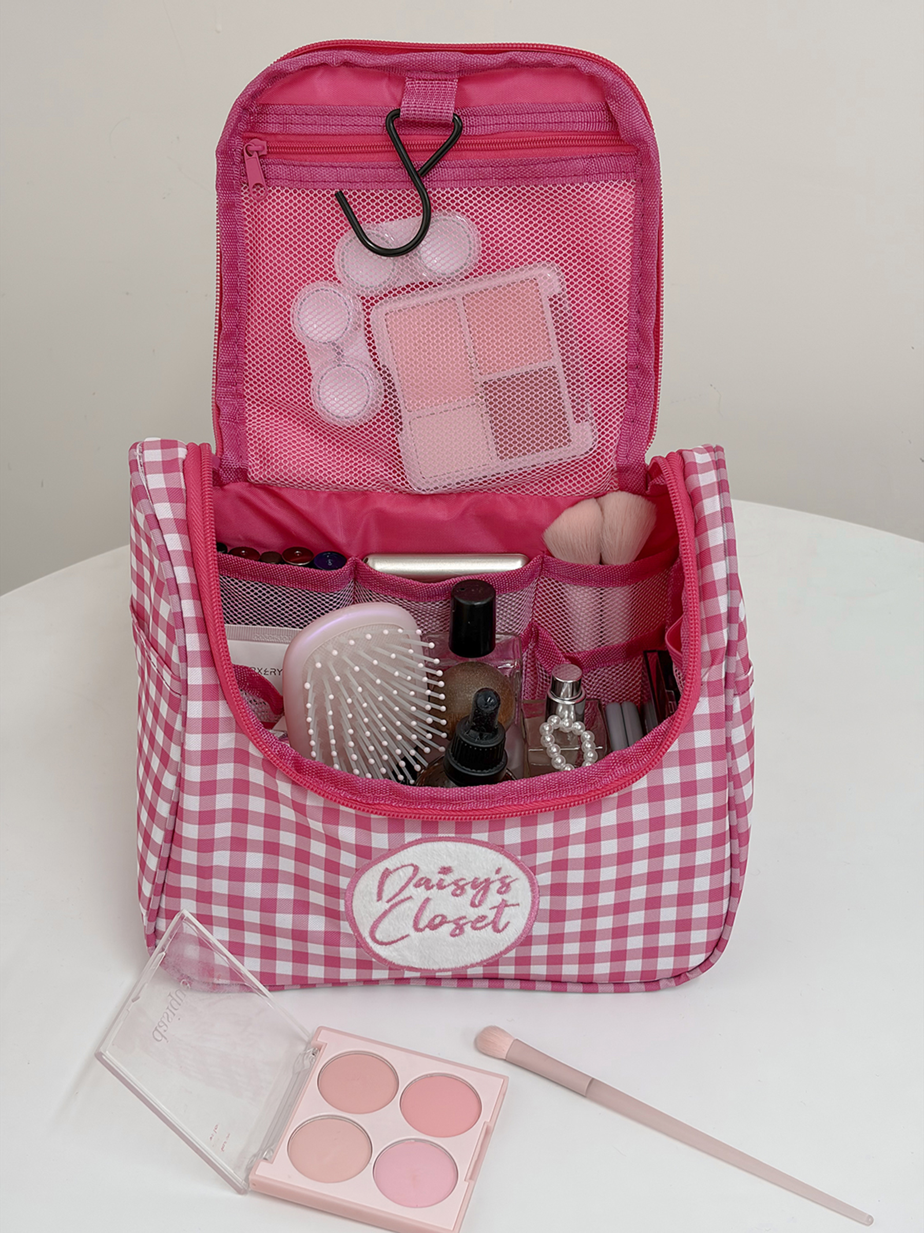 Airfriend Cute Grid Makeup Bag - огляд і ціна Luxury Skincare Samples