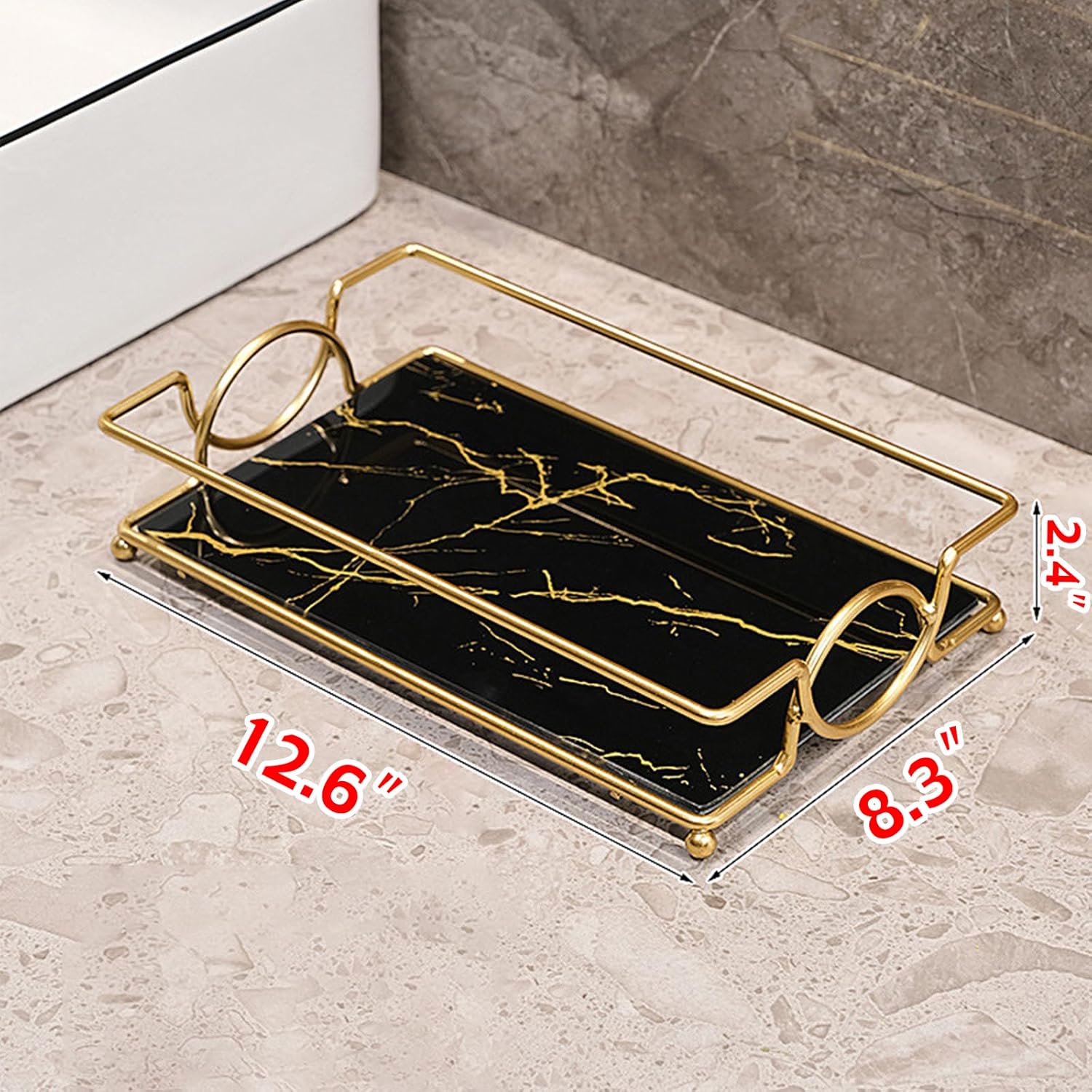 Vanity Tray Luxury Bathroom Co - огляд і ціна Luxury Skincare Tray