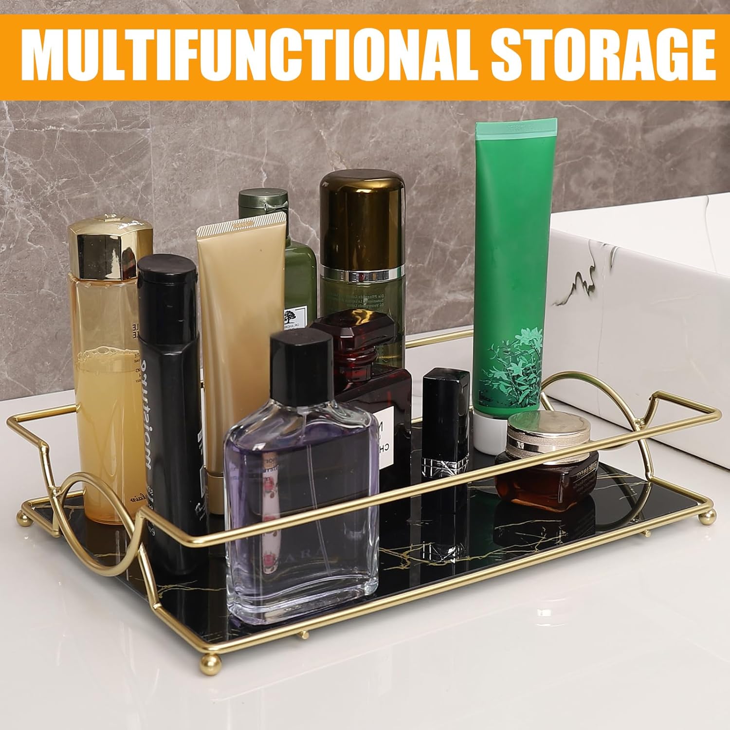 Vanity Tray Luxury Bathroom Co - огляд і ціна Luxury Skincare Tray