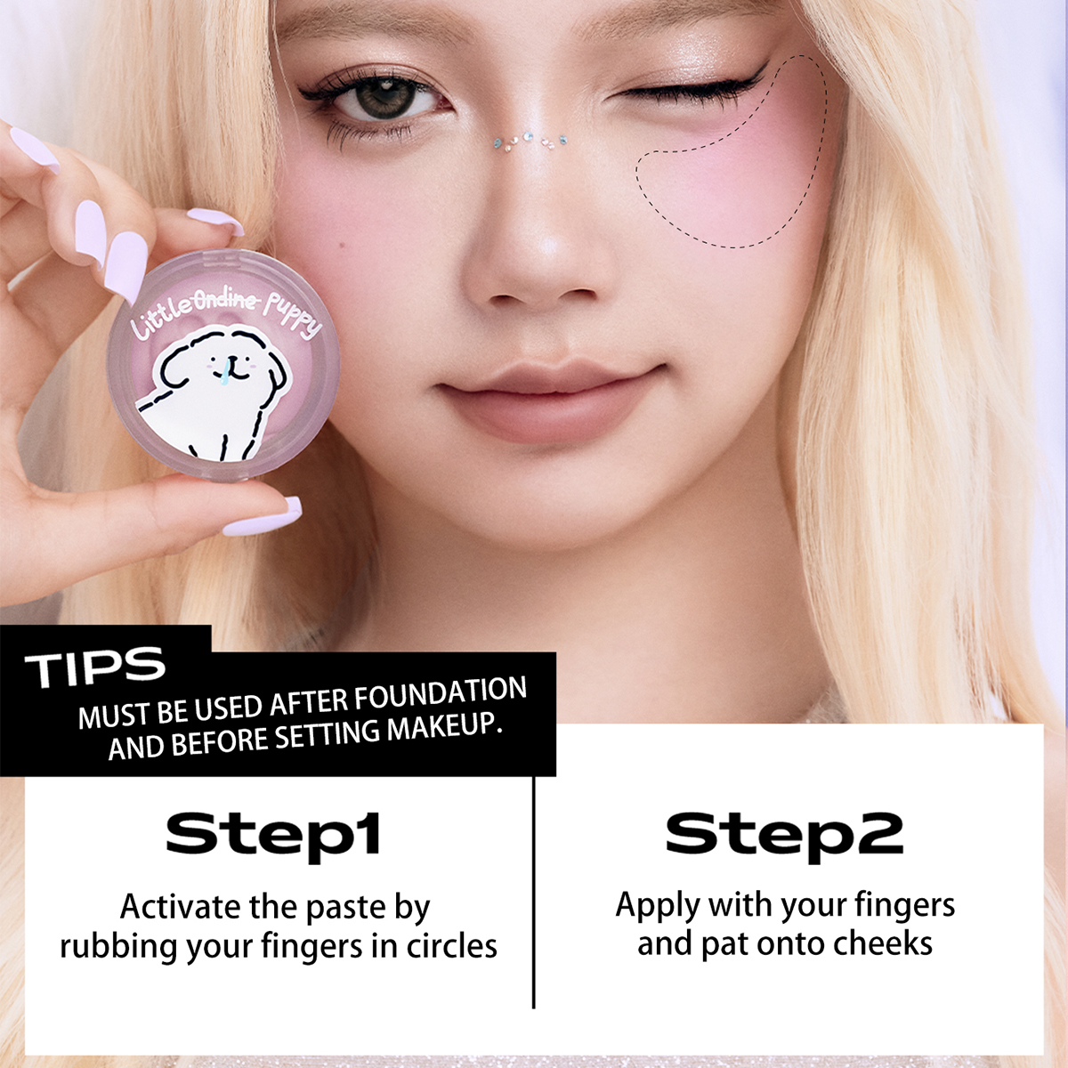 Little ONDINE Cream Blush,Silk - огляд і ціна Luxury Skincare Makeup