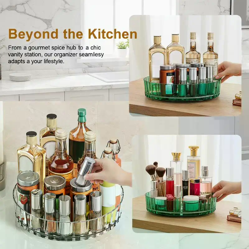 Rotating Perfume Organizer For - огляд і ціна Luxury Skincare Tray