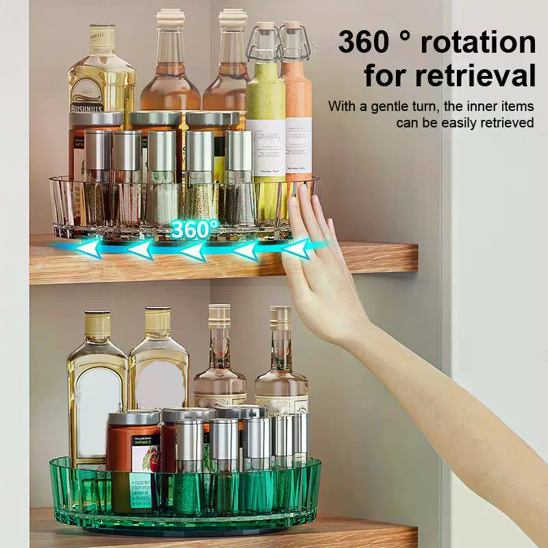 Rotating Perfume Organizer For - огляд і ціна Luxury Skincare Tray