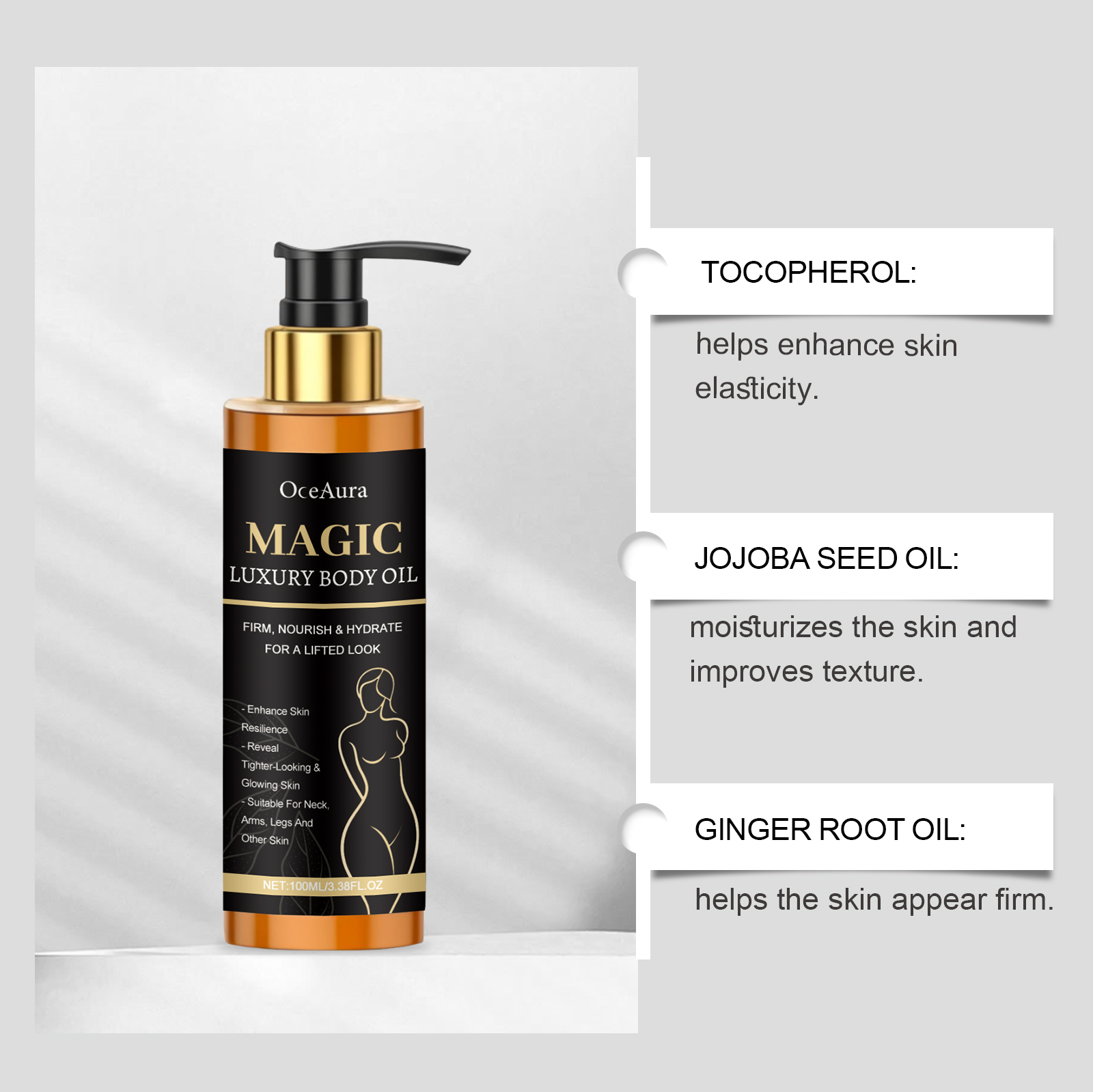 Luxury  Firming Body Oil Lifti - огляд і ціна Luxury Glow Skincare