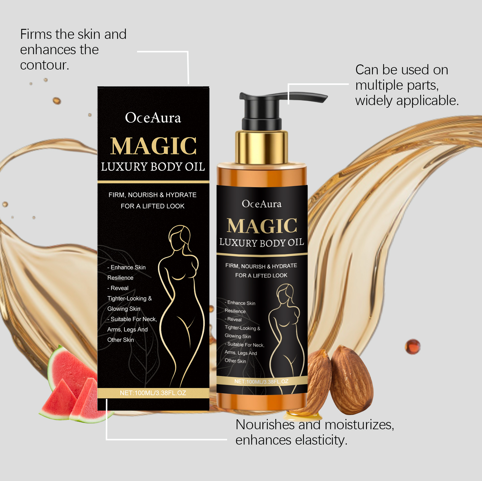 Luxury  Firming Body Oil Lifti - огляд і ціна Luxury Glow Skincare