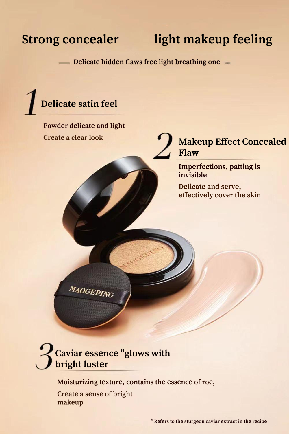 Maogeping Air Cushion Luxuriou - огляд і ціна Luxury Skincare Makeup