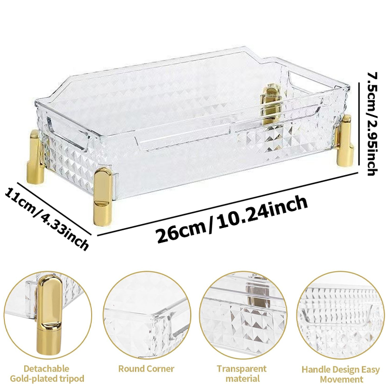 Luxury PET Makeup Organizer Tr - огляд і ціна Luxury Skincare Tray