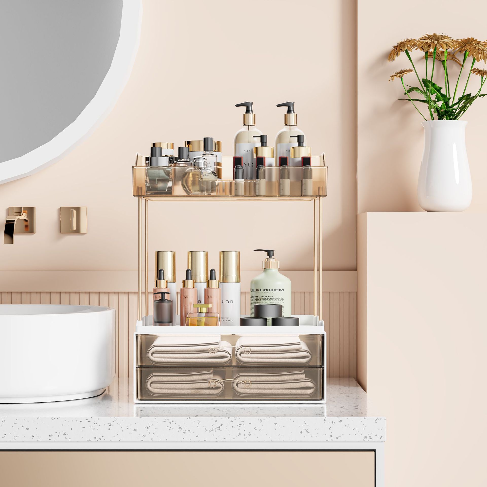 Luxury Makeup Organizer - Vani - огляд і ціна Luxury Skincare Tray
